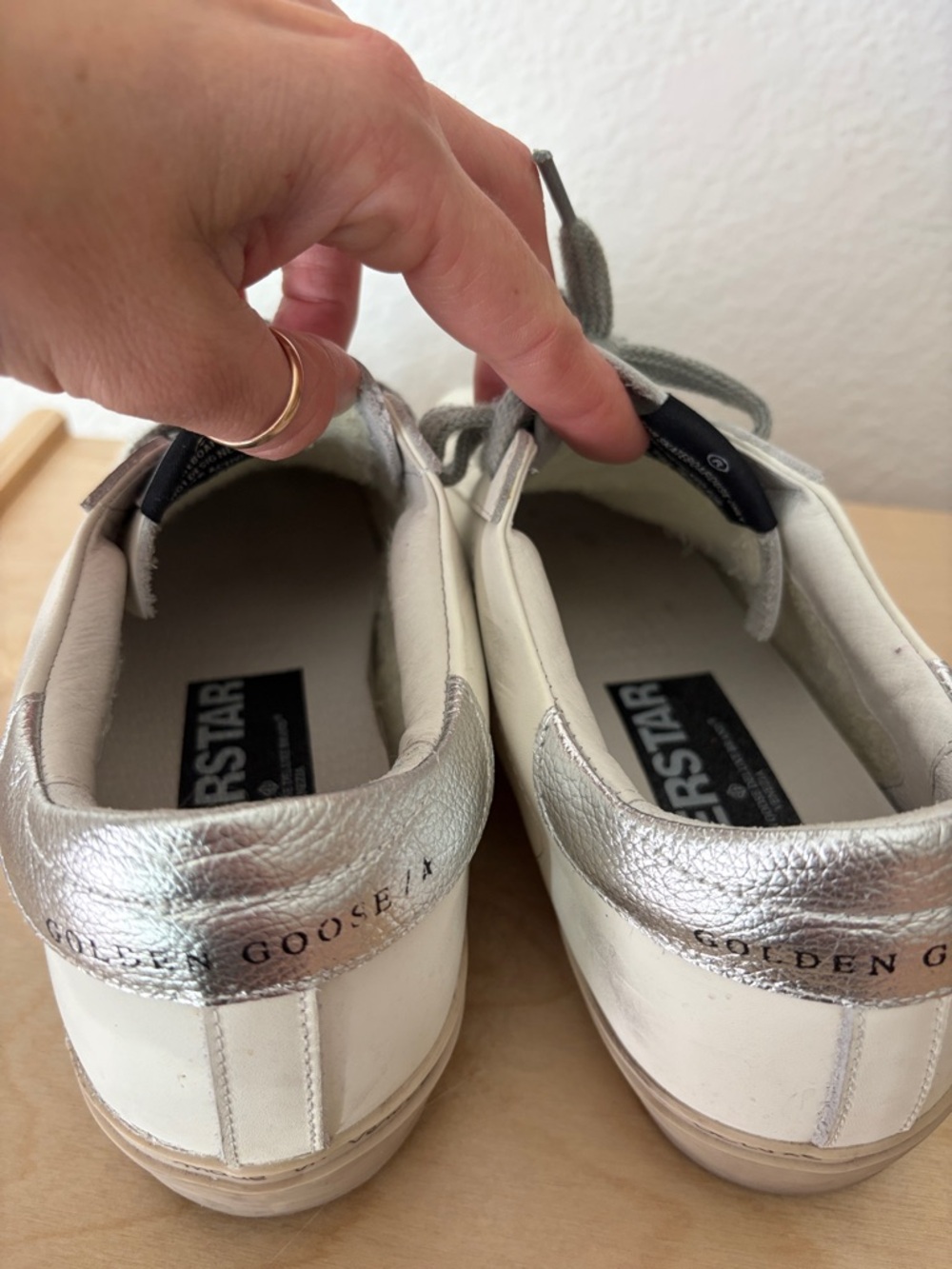 Golden Goose Hi Star platform sneakers silver star - Picture 17 of 17
